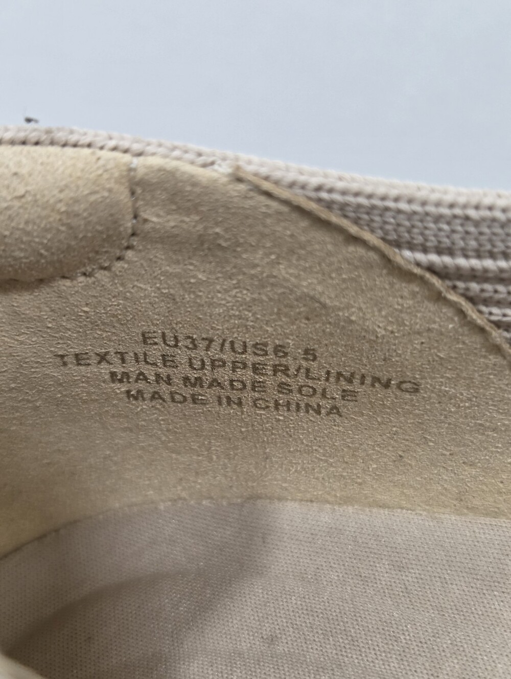 VIVAIA Cream Ribbed Mary Janes Square Toe Knit Ballet Flats Coquette Preppy 6.5 - Picture 2 of 10